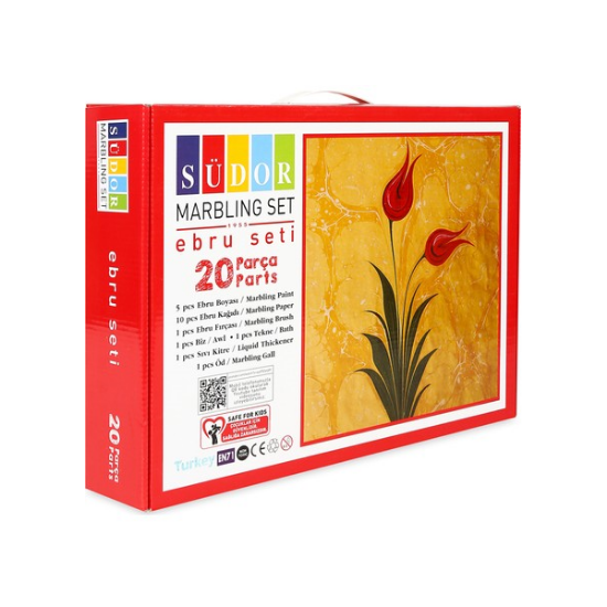 Südor Ebru Boya Seti Başlangıç Seti 20 Parça SD85A4 resmi