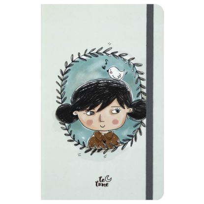 Keskin Color Not Defteri Pronot-Lalune Lastikli Çizgili 80 YP 13x21 413771-99 resmi