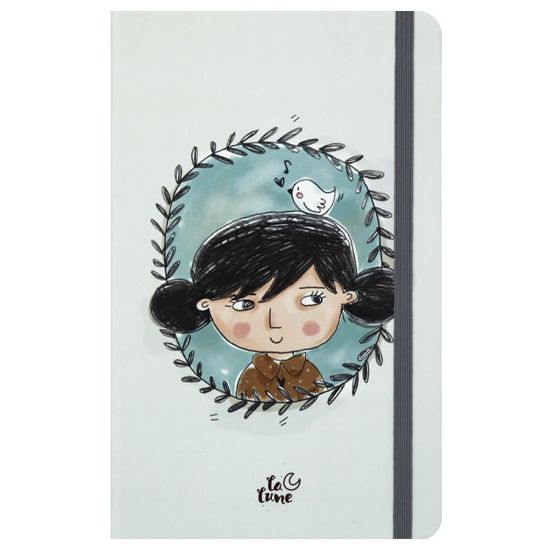 Keskin Color Not Defteri Pronot-Lalune Lastikli Çizgili 80 YP 13x21 413771-99 resmi