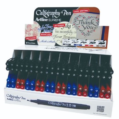 Artline Supreme Calligraphy Pen Deal Set 80 Li resmi