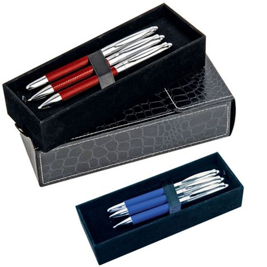 Mikro Takım Kalem 3 Lü Crom Bordo 069-3B resmi