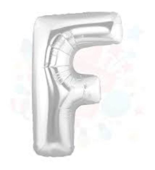 Nedi Balon Folyo 40 Harf Gümüş F 00849 resmi