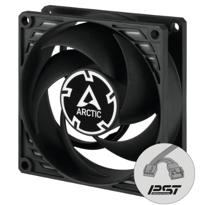ARCTIC AR-ACFAN00150A P8 PWM PST 80mm Siyah Kanat Siyah Çerçeve Kasa Fanı resmi