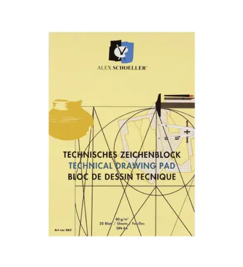 Alex Schoeller Resim Blok Spiralli 80 GR A4 20 YP Dikey resmi