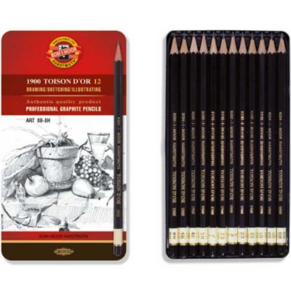 Koh-I Noor Set Of Gaphite Pencils 1902 12 resmi