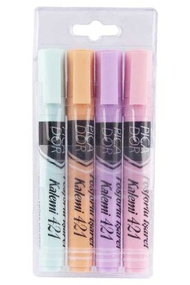Picador Fosforlu Kalem Pastel 4 Lü Karışık 421 resmi