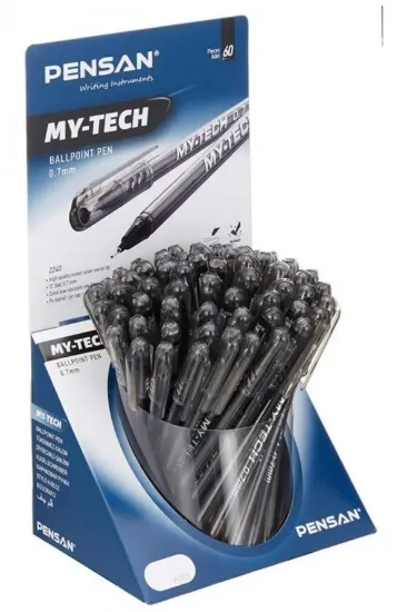 Pensan Tükenmez Kalem My-Tech 1.0 MM Siyah 60 LI 2250 (60 Adet) resmi