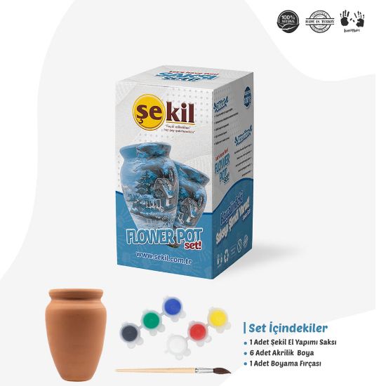 Şekil Vazo Saksı Seti SKLVSSET resmi