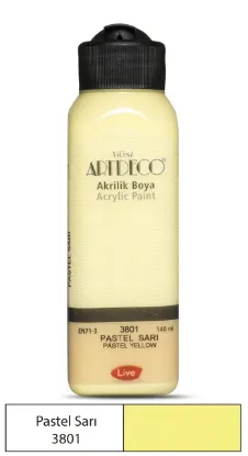 Artdeco Akrilik Boya Pastel 140 ML Pastel Sarı 3801 resmi