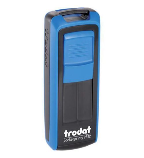 Trodat Cep Kaşe P4 47x18 MM Mavi Mavi Keçe 9512 resmi