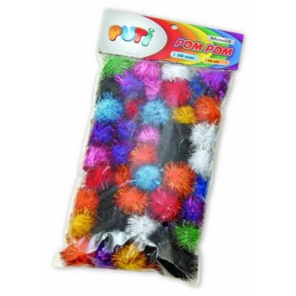 Puti Pon Pon Metalik 30 MM 4490 resmi