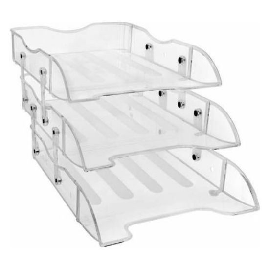 Cassa Evrak Rafı Hareketli 3 LÜ Şeffaf 8808 resmi