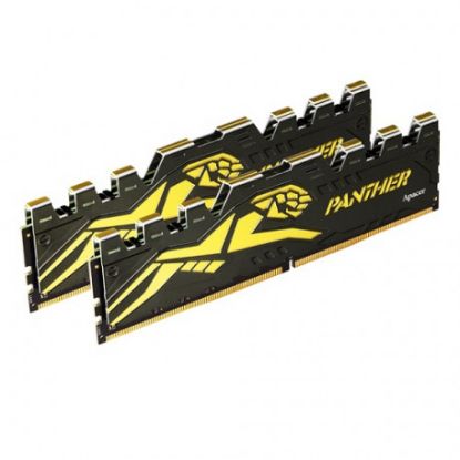 Apacer Panther Black-Gold 32GB (2x16GB) 3200Mhz CL16 DDR4 Gaming Ram resmi