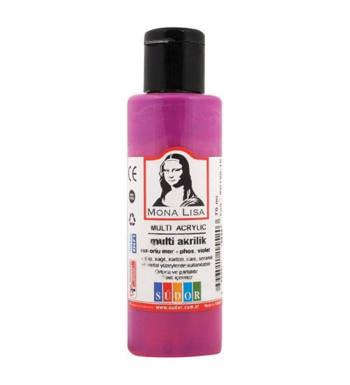 Mona Lisa Multi Akrilik 70 ML Fosforlu Mor SD160-10 (12 Adet) resmi