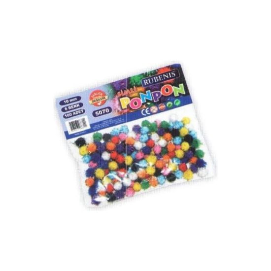Rubenis Pon Pon 10 MM 6 Renk Karşk Metalik 5070 resmi