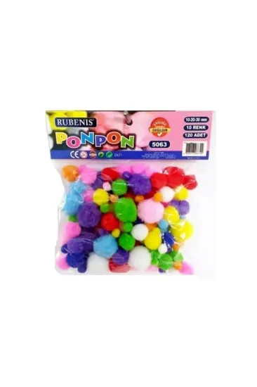 Rubenis Pon Pon 10 Renk Karışık 5063 resmi