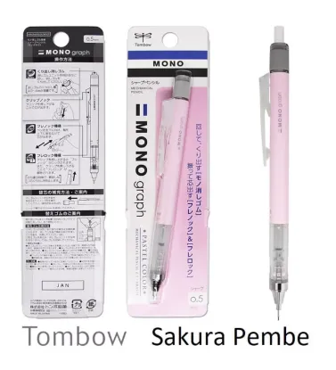 Tombow Versatil Kalem Mono Graph Pastel 0.5 MM Blisterli S.Pembe resmi