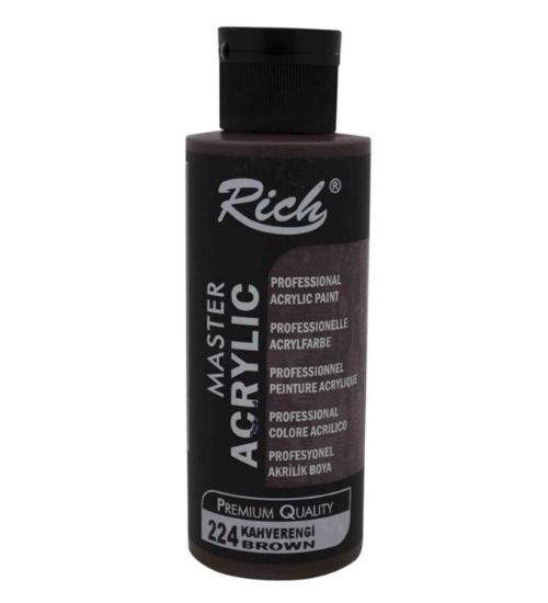 Rich Akrilik Boya Master 120 CC Kahverengi 120-224 resmi