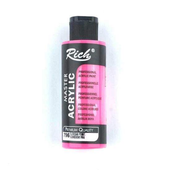 Rich Akrilik Boya Master 120 CC Florasan Pembe 120-796 resmi