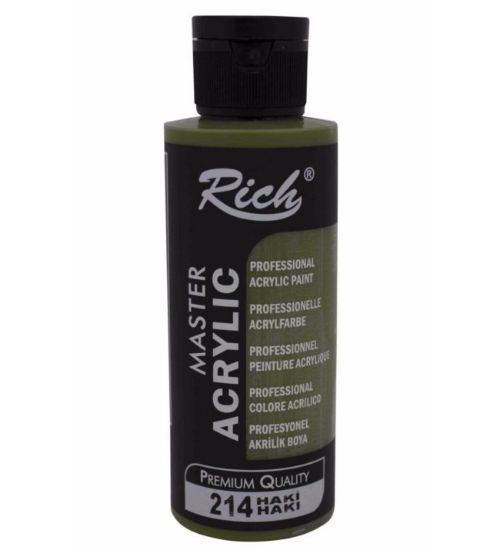 Rich Akrilik Boya Master 120 CC Haki 120-214 resmi