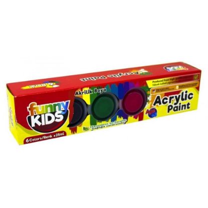 Funny Kids Akrilik 6 Lı Set 25 ML resmi