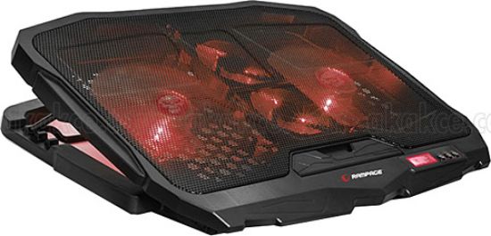 Addison Rampage AD-RC4 Siyah 2-125 mm+2-70mm Işıklı Fan 15"-17" Notebook Soğutucu Stand resmi