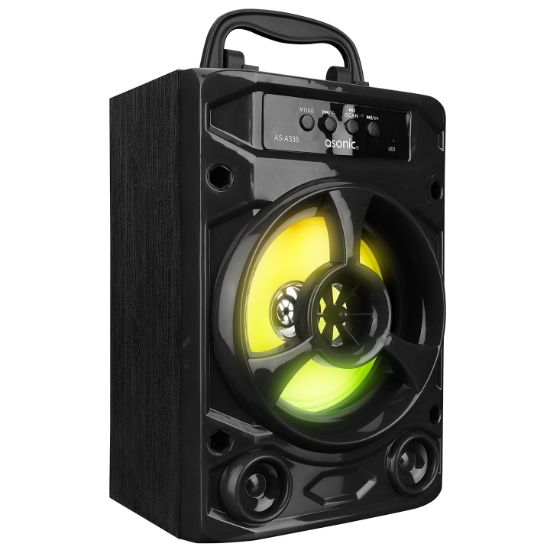 Asonic AS-A33S Siyah 3W - DC 5V Bluetooth-Usb-Aux -TF Cardlı Speaker resmi