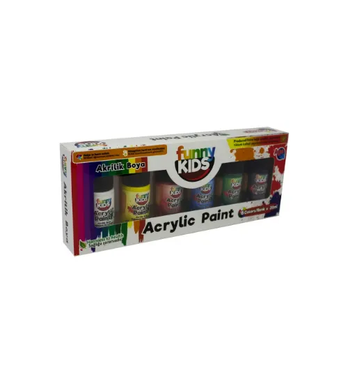 Funny Kids Akrilik 20 ML 6 Lı Set 1900 resmi