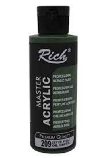 Rich Akrilik Boya Master 120 CC Zeytin Yeşili 120-209 resmi