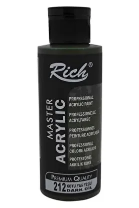 Rich Akrilik Boya Master 120 CC Koyu Yağ Yeşili 120-212 resmi
