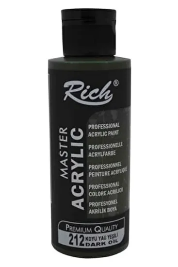 Rich Akrilik Boya Master 120 CC Koyu Yağ Yeşili 120-212 resmi