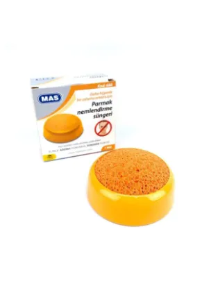 Mas Parmak Nemlendirme Süngeri Turuncu 680 (4 Adet) resmi