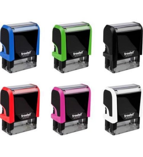 Trodat Standart Kaşe Otomatik 58x22 Karışık Kasa Mavi Keçe 4913 resmi