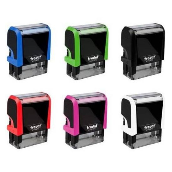 Trodat Standart Kaşe Otomatik 47x18 Karışık Kasa Mavi Keçe 4912 resmi