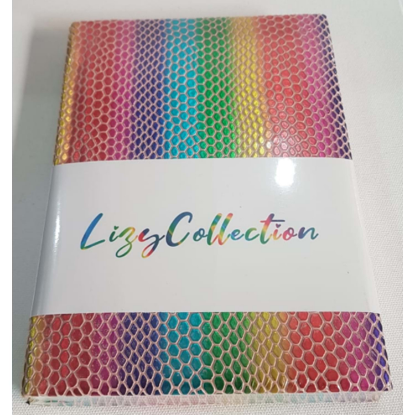 Liz Defter Raınbow Suni Deri 14x20 168 YP Çizgili resmi