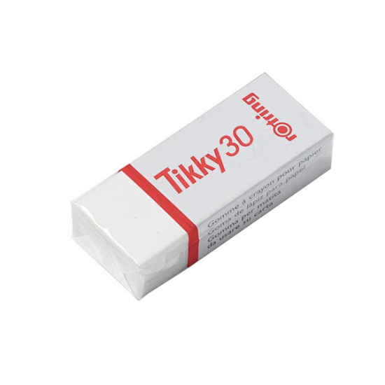 Rotring Öğrenci Silgisi Tikky ( 30 Lu Kutu ) Beyaz S0234101 (30 Adet) resmi