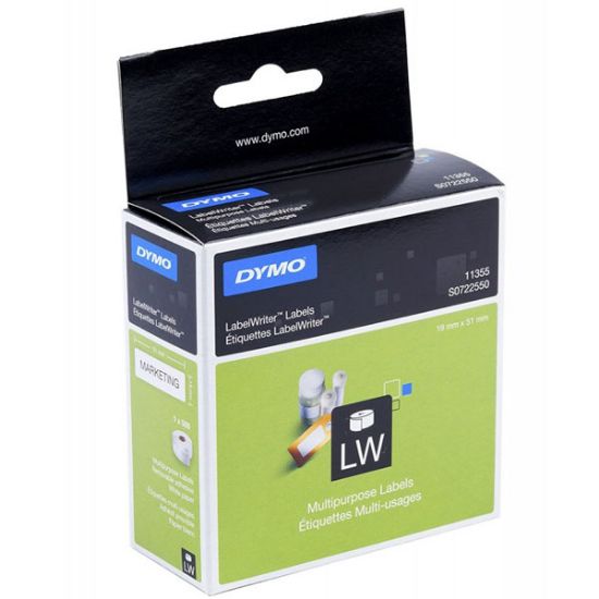 Dymo Label Writer Çok Amaçlı Etiket 500 LÜ 19x51 MM 11355 S0722550 resmi