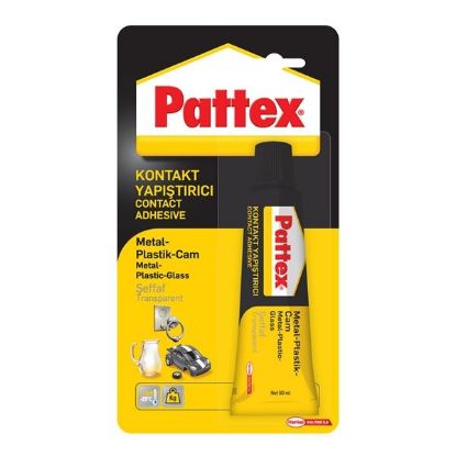 Pattex Contact Metal Plastik Cam Yapıştırıcı Şeffaf 50 Gr resmi