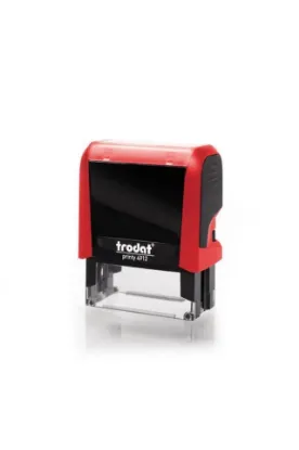 Trodat Standart Kaşe Otomatik 47x18 Kırmızı Kasa Kırmızı Keçe 4912 resmi