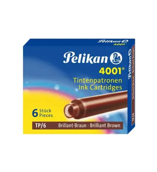 Pelikan Dolma Kalem Kartuşu Küçük Kahve 6 LI 4001 resmi