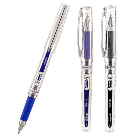 Mikro Roller Kalem Jel Bilye Uçlu 1.0 MM Mavi İmza Kalemi MK-8526 (12 Adet) resmi