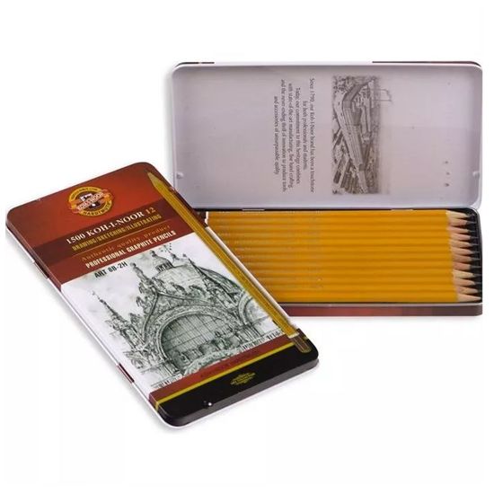 Koh-I Noor Set Of Gaphite Pencils 1502 Art resmi