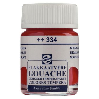 Talens Guaj Boya 16 ML Scarlet (Kırmızı) 334 (10 Adet) resmi