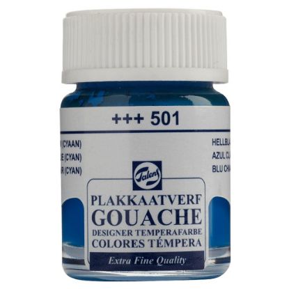 Talens Guaj Boya 16 ML Light Mavi (Açık Mavi) 501 (10 Adet) resmi