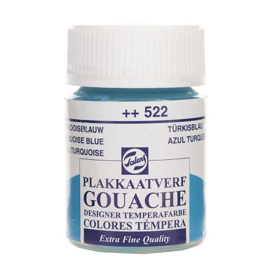 Talens Guaj Boya 16 ML Turquoise Mavi (Turkuaz Mavisi) 522 (10 Adet) resmi