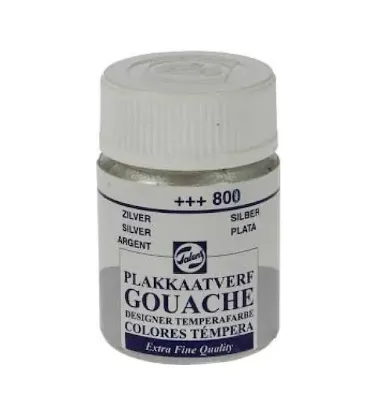 Talens Guaj Boya 16 ML Silver (Gümüş) 800 (10 Adet) resmi