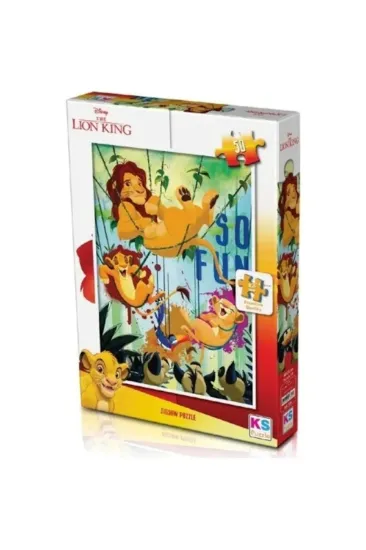 Ks Games Puzzle 50 Parça Lıon Kıng 709 resmi