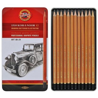 Koh-I Noor Set Of Gaphite Pencils 1512 N resmi