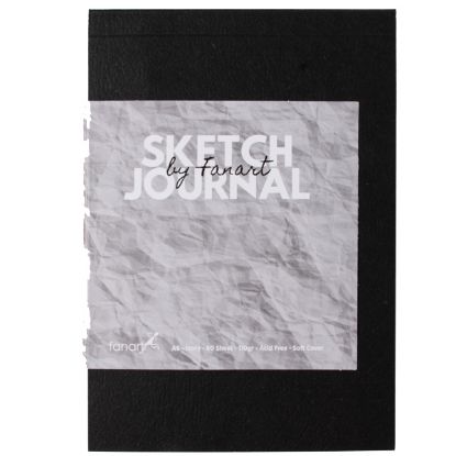 Fanart Academy Sketch Journal 110 GR 60 YP A6 Siyah 8664 resmi