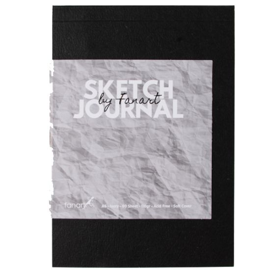 Fanart Academy Sketch Journal 110 GR 60 YP A6 Siyah 8664 resmi
